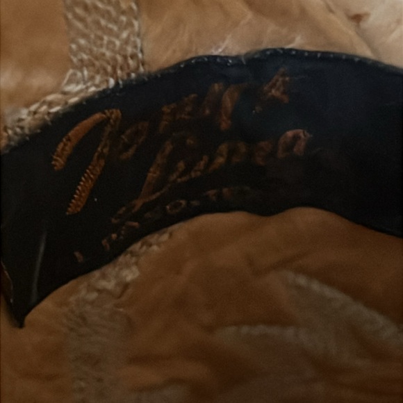 Vintage Tony Lama lizard black label Black Cowboy Boots